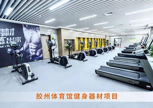 ​ng娱乐为胶州体育馆打造的健身房